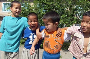 Kids at the orphanage in Kyrgyzstan